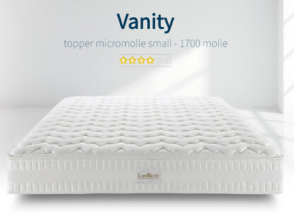 Vanity è un materasso realizzato con topper micromolle small soft touch