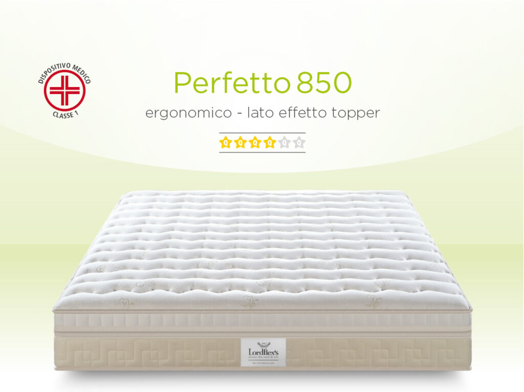Perfetto850 ergonomico - lato effetto topper