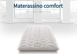 Materassino Topper Comfort - soft touch - reversibile- in memory